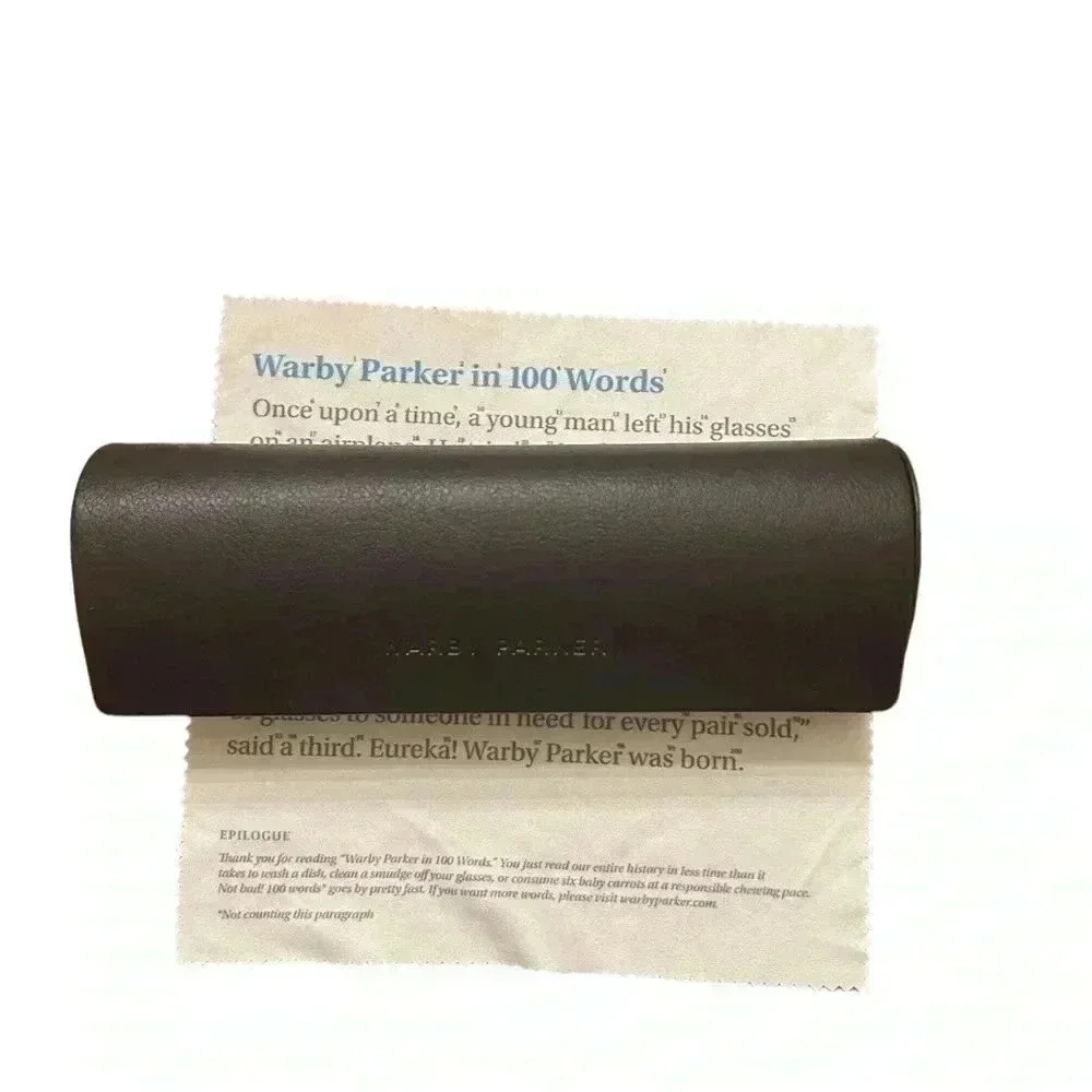 Warby Parker Glasses Case With Cleaning Cloth